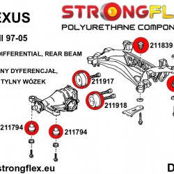 216234A: Rear beam bush kit SPORT