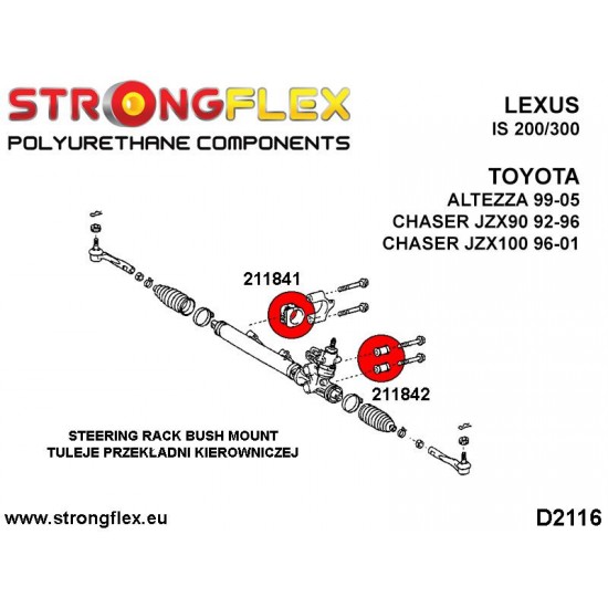 216241A: Full suspension bush kit SPORT