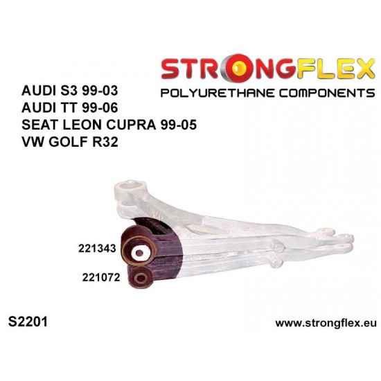 221343A: Front wishbone front bush 45mm SPORT