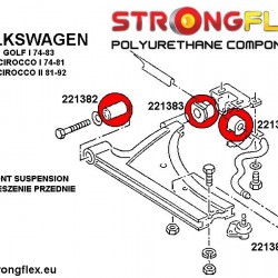 221384B: Front anti roll bar inner bush