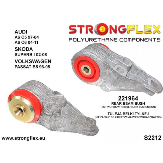 221964A: Rear beam bush SPORT