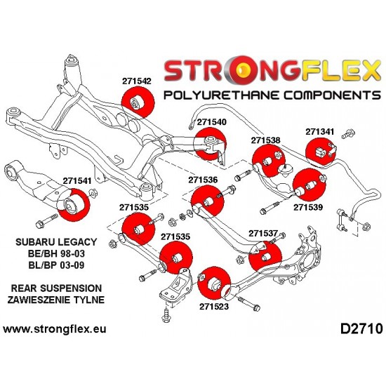 271523B: Rear trailing arm front bush