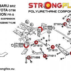 271615B: Tuleja wahacza tylnego górnego rear