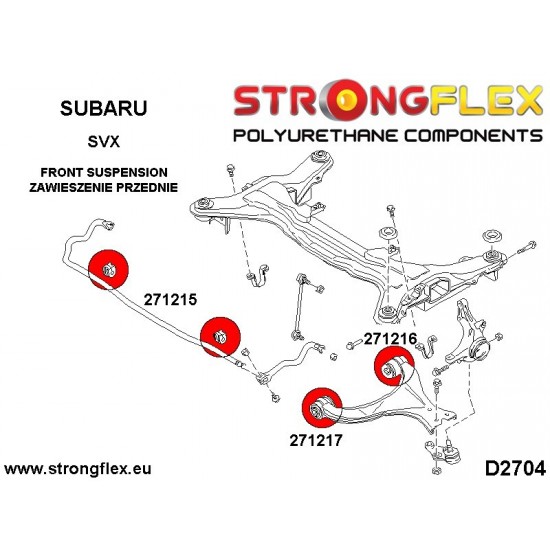 276051A: Full suspension bush kit SPORT