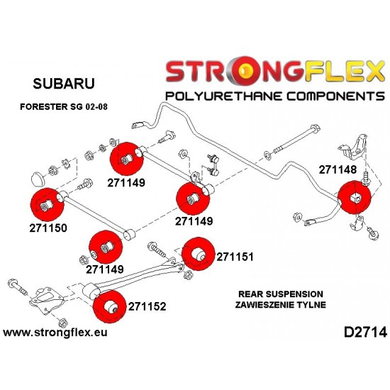 276146B: Full suspension bush kit