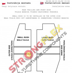 276158B: Zestaw tulei tylnego zawieszenia