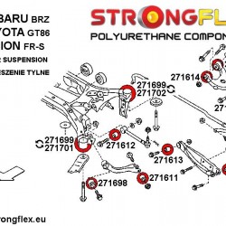 276193A: Rear suspension bush kit SPORT