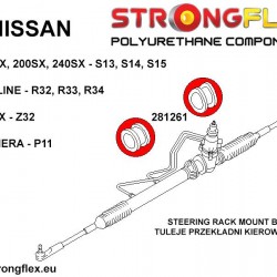 281261A: Steering rack mount bush SPORT