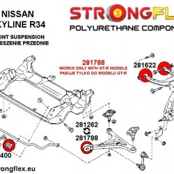 281262A: Front lower radius arm to chassis bush SPORT