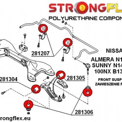 281305A: Front wishbone rear bush SPORT