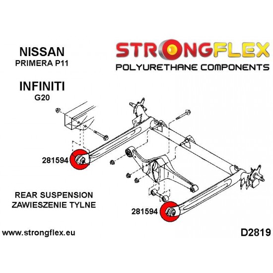 281594B: Rear beam mount bush