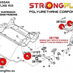 281622A: Front upper wishbone bush SPORT