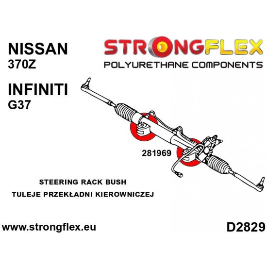 281969A: Steering rack bush SPORT