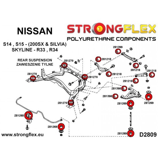 286116A: Full suspension bush kit SPORT