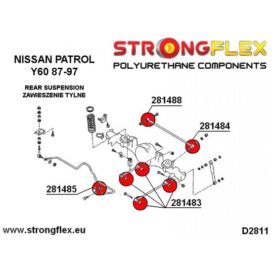 286133B: Full suspension bush kit