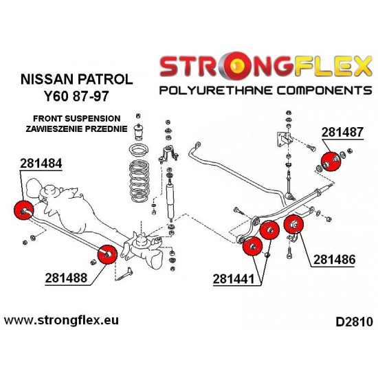 286133B: Full suspension bush kit