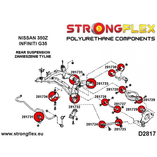 286199A: Full suspension bush kit SPORT