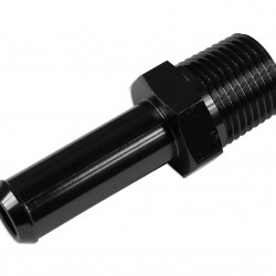 3/8 NPT to 12-13mm (1/2) Push On Barb Tail Hose Pipe Fitting Adapter Fuel Black