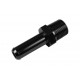 3/8 NPT to 12-13mm (1/2) Push On Barb Tail Hose Pipe Fitting Adapter Fuel Black