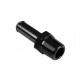 3/8 NPT to 12-13mm (1/2) Push On Barb Tail Hose Pipe Fitting Adapter Fuel Black