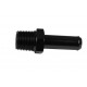 3/8 NPT to 12-13mm (1/2) Push On Barb Tail Hose Pipe Fitting Adapter Fuel Black