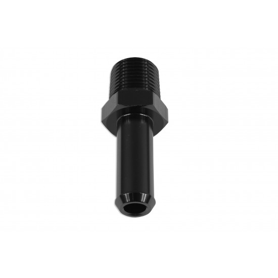 3/8 NPT to 12-13mm (1/2) Push On Barb Tail Hose Pipe Fitting Adapter Fuel Black