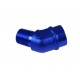 Adapter 3/8 NPT 45' female-male coupler hose fitting Blue