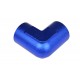 Adapter 3/8 NPT 90' female-female coupler hose fitting Blue