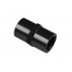 3/8 NPT to 3/8 NPT Straight Female Coupler Union Bush Oil Hose Fitting Adapter Black