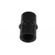 3/8 NPT to 3/8 NPT Straight Female Coupler Union Bush Oil Hose Fitting Adapter Black