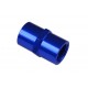 3/8 NPT to 3/8 NPT Straight Female Coupler Union Bush Oil Hose Fitting Adapter Blue