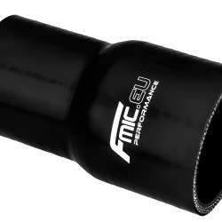 Silicone straight reducer 80/83mm Black