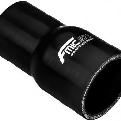 Silicone straight reducer 76/83mm Black