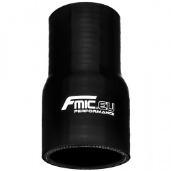 Silicone straight reducer 28/30mm Black