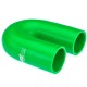 Silicone elbow 180' 41mm Green