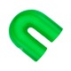 Silicone elbow 180' 41mm Green