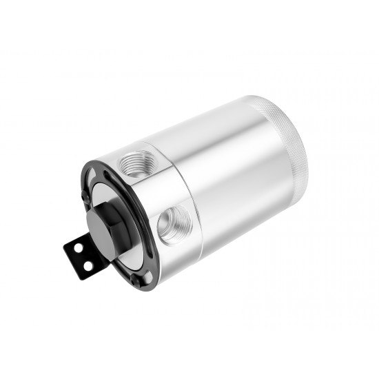 Aluminum Baffled 3-Port Oil Catch Can / Tank / Air-Oil Separt With Filter