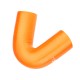 Silicone elbow 135' 70mm Orange