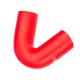 Silicone elbow 135' 51mm Red