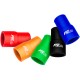 Silicone straight reducer 22/38mm Blue