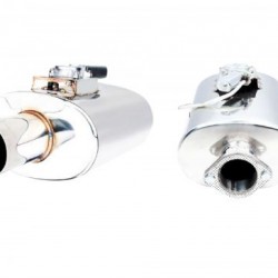 Oval body muffler XForce with Varex system 16,51cm x 25,4cm x 40,64cm