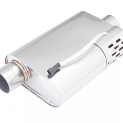 Oval body muffler XForce with Varex system 10,16cm x 24,13cm x 35,56cm