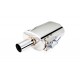Oval body muffler XForce with Varex system 15,24cm x 25,4cm x 40,64cm