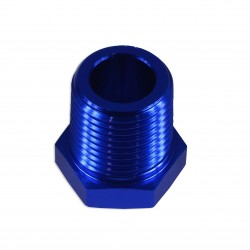 Adapter 1/2 NPT Hex Head Socket Blanking Plug Bung Blocker Male Fuel Oil Blue