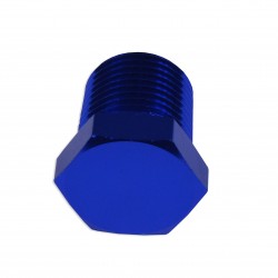 Adapter 1/2 NPT Hex Head Socket Blanking Plug Bung Blocker Male Fuel Oil Blue