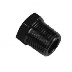 Adapter 1/4 NPT Hex Head Socket Blanking Plug Bung Blocker Male Fuel Oil Black