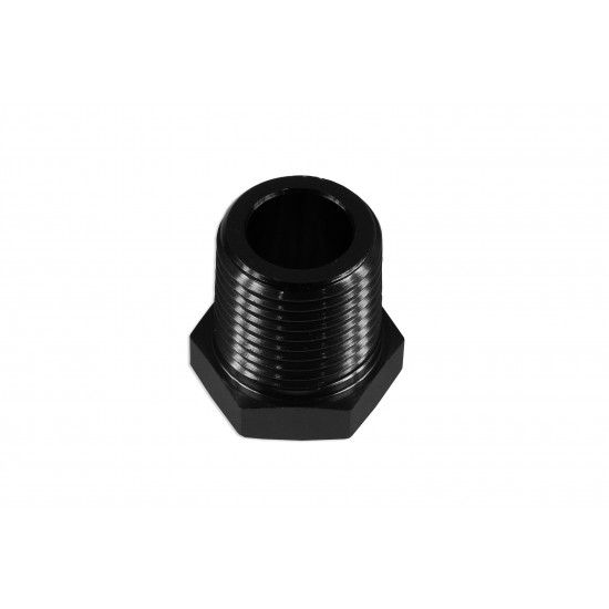 Adapter 1/4 NPT Hex Head Socket Blanking Plug Bung Blocker Male Fuel Oil Black