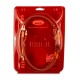 Alfa Romeo 145 1.8 Twin Spark 1998-2001 Red transparent HEL Performance Braided Brake Lines Hoses