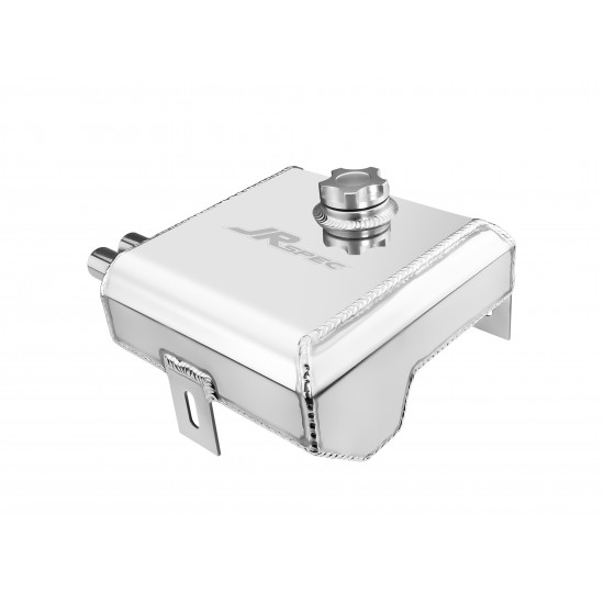 2L Aluminium Alloy Polished Radiator Overflow Surge Tank & Oil Tank Can JRspec
