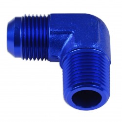 Adapter AN10-1/2 NPT 90' male-male coupler hose fitting Blue